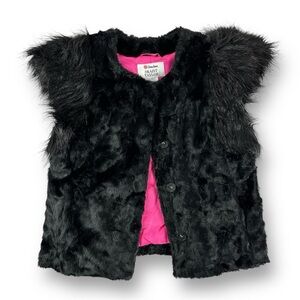 NEIMAN MARCUS Skaist Taylor for Target Faux Fur Vest in Black Size Small (EUC)